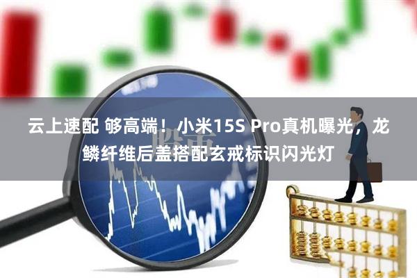 云上速配 够高端！小米15S Pro真机曝光，龙鳞纤维后盖搭配玄戒标识闪光灯