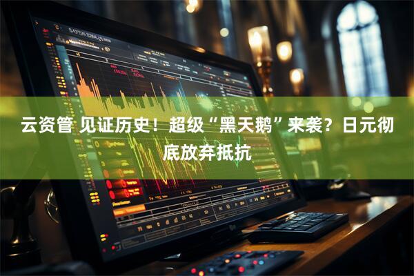 云资管 见证历史！超级“黑天鹅”来袭？日元彻底放弃抵抗